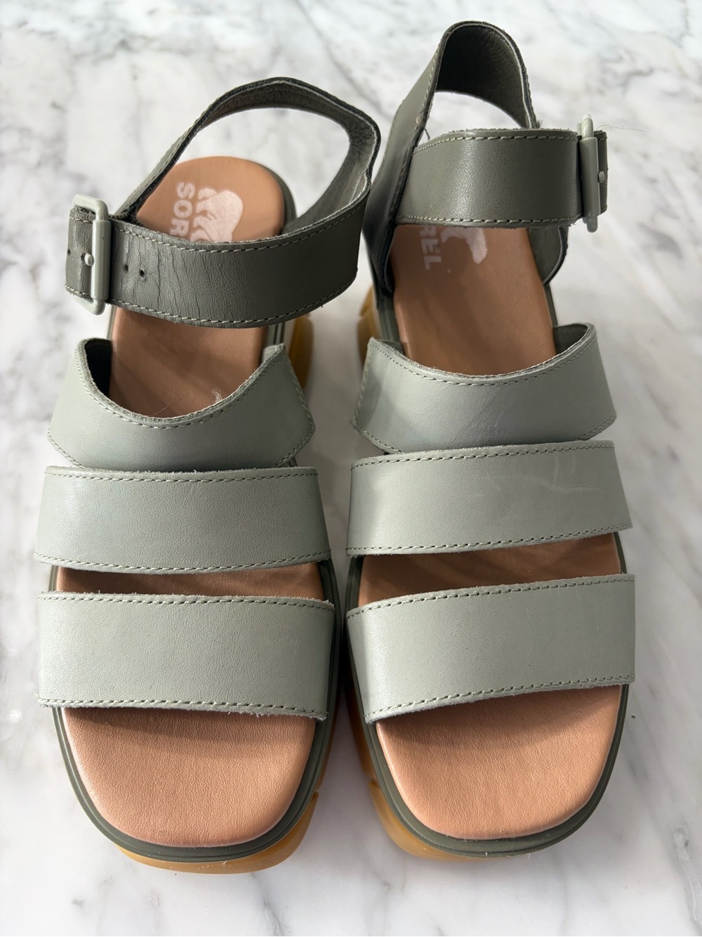 Sorel Women's Triple-Strap Sandals in Sage